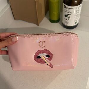Charlotte Tilbury Pink Lip Design Cosmetic Bag